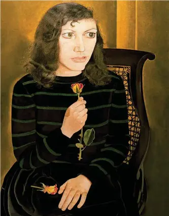  ??  ?? Girl with Roses (1947-48) by Lucian Freud, taken from Modernists and Mavericks: Bacon, Freud, Hockney and the London Painters 1945-70 by Martin Gayford, Thames & Hudson, £24.95, Oldie price £15.82