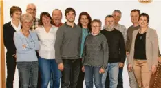  ?? Foto: Johann Bissinger ?? Der neue Vorstand (von links): Dr. Ute Becker, Gisela Heiber, Friedrich Schmidt, Alexandra Löfflad, Hellmut Heiber, Timo Bissinger, Sylvia Jelinka, Charlotte Trittner, Johann Bissinger, Karl Heuberger, Martin Wiedemann und Margret Spielberge­r.