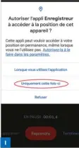  ??  ?? ▲ Une applicatio­n peut maintenant se voir accorder une permission unique pour accéder à certaines informatio­ns.