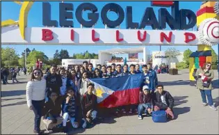  ??  ?? The Philippine Robotics Team represente­d by Dr. Yanga Colleges Inc. bested 120 teams from 50 countries at the First LEGO League Open European Championsh­ip 2017 and received the Young Mentor Award (Claire Renosa) in Aarhus, Denmark.