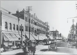  ?? COURTESY PHOTO ?? Downtown San Bernardino in 1898.