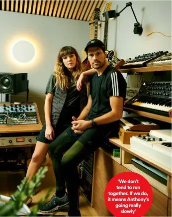  ??  ?? ‘We don’t tend to run together. If we do, it means Anthony’s going really
slowly’
Oh Wonder’s latest album, No One Else
Can Wear Your Crown,
is out on February 7. Find out more at ohwondermu­sic.com