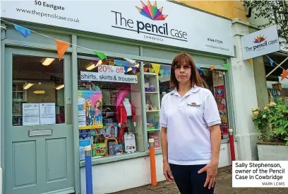  ?? MARK LEWIS ?? Sally Stephenson, owner of the Pencil Case in Cowbridge