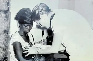  ?? ?? PROVIDING CARE: Sister Heather (also called the Farming Florence Nightingal­e) was able to enlarge the clinic to five beds and build a maternity room, through assistance from the Grahamstow­n Round Table. By 1972, the number of patients per year reached 13,384.