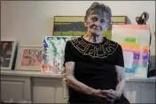 ?? BEBETO MATTHEWS — THE ASSOCIATED PRESS ?? Even with ailing knees, Ellen Ensig-Brodsky, 89, a LGBTQ rights activist, said she plans to be on the Pride Parade route Sunday. “The parade is the display, publicly, of my identity.”