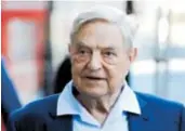  ??  ?? George Soros ne prestaje donirati novac