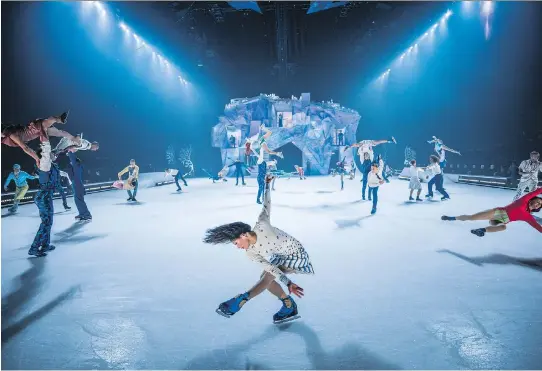  ?? PHOTOS: CIRQUE DU SOLEIL ?? Cirque du Soleil’s Crystal is staged on an NHL-sized rink. “I think the challenge for us was to tame the element of the ice,” says artistic director Fabrice Lemire. “Understand­ing what kind of discipline we can bring into this element.”