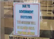  ??  ?? VISITORS are turned away at the Airborne and Special Operations Museum in Fayettevil­le.