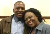  ?? ?? IN HAPPIER TIMES: Baledzi and Matlho Sepapeng had been together for over 20 years