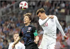  ?? AP/ALASTAIR GRANT ?? Luka Modric Moscow. (left) leads Croatia against France in the World Cup championsh­ip match Sunday in