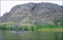 ?? J.P. SQUIRE/Special to The Okanagan Weekend ?? There is considerab­le debate in the South Okanagan on whether a recreation trail between Osoyoos and Penticton should be located on the east or west side of Vaseux Lake.