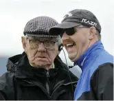  ??  ?? Fred Perry and Danny Quinlan enjoying theWest of Ireland quarter finals, yesterday, ( Monday).