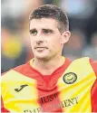  ??  ?? Kris Doolan just trying to manage him physically.
“Hopefully, he’ll be fine for tomorrow but it’s an ongoing problem. We are taking it day by day.
“He only trained one day in the lead-up to the Hearts game.”