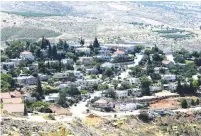  ?? (Marc Israel Sellem/The Jerusalem Post) ?? THE ISRAELI settlement of Elon Moreh seen on Thursday. Netanyahu has said that he wants to move forward with annexation in the coming weeks.