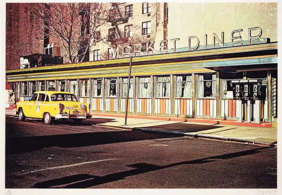  ?? Housatonic Museum of Art / Contribute­d photos ?? “Market Diner” from 1979 by John Baeder is one of the pieces on display at the Housatonic Museum of Art through December 2021 as part of the “Photoreali­sm: Fixing the Fleeting Moment” exhibit.