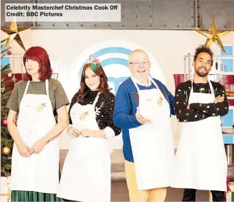  ??  ?? Celebrity Masterchef Christmas Cook Off Credit: BBC Pictures