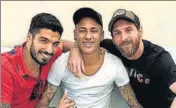  ?? MESSI INSTAGRAM ?? Neymar was in Barcelona for his son’s birthday.