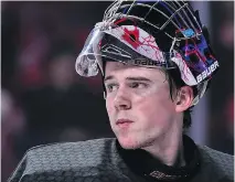  ??  ?? Carter Hart says it’s “gold or nothing” for Team Canada this time around.