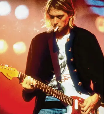  ?? Foto: Kol ?? Kurt Cobain, Sänger der Kult-Rockband Nirvana.