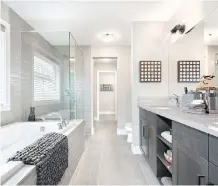  ?? COURTESY HOMES BY AVI ?? The ensuite in the Hawthorne by Homes by Avi.