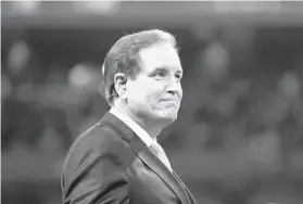  ?? GREGORY PAYAN/AP ?? Announcer Jim Nantz worked his 30th Final Four on Saturday. His first was in the old RCA Dome in 1991.