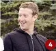  ??  ?? 4 4 Mark Zuckerberg ha donato con la moglie 250 milioni