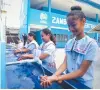  ?? (file photo) ?? Handwashin­g facilities in SM school buildings