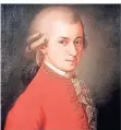  ?? FOTO: DPA ?? Ein Mozart-porträt in Öl, das im Jahr 1819 gemalt wurde.