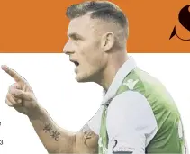  ??  ?? ANTHONY STOKES, the Hibs striker with a penchant for goals on the big occasion, reveals his dream for the clash with Hearts at Tynecastle tomorrow night.