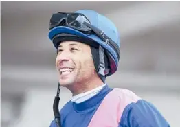  ?? NYRA/COAGLIANES­E VIA AP ?? Kendrick Carmouche will ride Bourbonic in Saturday’s Kentucky Derby. Only a handful of Black jockeys have been part of the Triple Crown race in the last century.