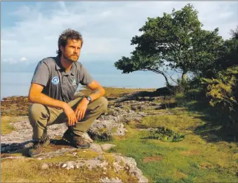  ??  ?? Alex, above, will work with other organisati­ons on Arran to help bolster the conservati­on work being undertaken.