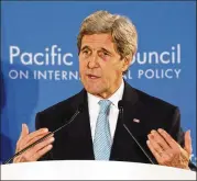  ?? LOS ANGELES TIMES 2016 AL SEIB / ?? John Kerry has been harshly critical of the president and his decision in May to withdraw from the Iran deal.