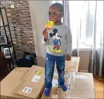  ?? COURTESY OF MSJUSTBEAU­TY BRYANT ?? Noah Ruiz, 4, from Brooklyn, N.Y., panicked his family by going online and buying $2,618.85 worth of Spongebob Popsicles, his mother said.