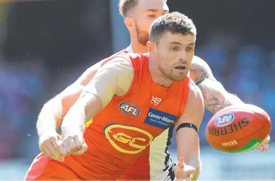  ?? Picture: AAP IMAGE ?? Pearce Hanley will play his 150th AFL game when Gold Coast take on Adelaide on Sunday in South Australia.