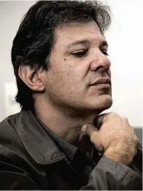  ?? Bruno Santos - 14.jul.17/Folhapress ?? Fernando Haddad (PT), ex-prefeito de São Paulo (2013 a 2016); PF investiga caixa 2 em campanha