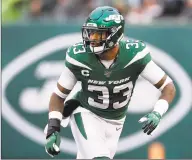  ?? Jim McIsaac / Getty Images ?? Jets strong safety Jamal Adams in action against the Raiders in November at East Rutherford, N.J.