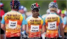  ??  ?? Seven Delaware County residents are among the riders at the 2017 Pan-Mass Challenge.