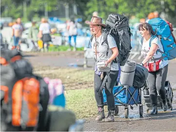  ??  ?? PALACE PARTY: Revellers at the Scone music festival when it was last held in 2019.