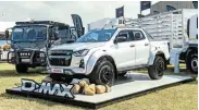  ?? ?? ASSERTIVE STYLING: Isuzu showed off the butch D-Max Arctic AT35