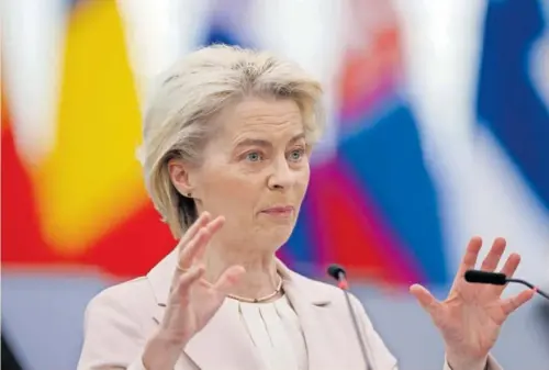  ?? ?? Ursula von der Leyen, presidenta de la Comisión Europea. ASSOCIATED PRESS/LAPRESSE