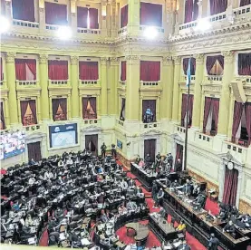  ?? ?? Diputados. Aún no hay acuerdo sobre las sesiones presencial­es.