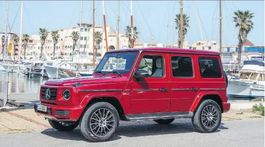  ?? MERCEDES-BENZ ?? The Mercedes-Benz G-Wagen still has that iconic look, but this powerhouse SUV has been redesigned with every modern upgrade and luxury one can think of.