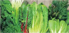  ??  ?? Adding leafy green vegetables to your daily eating can help keep blood sugar levels down and help manage Type 2 diabetes.