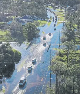  ?? AFP ?? Inundacion­es en Port Charlotte, Florida