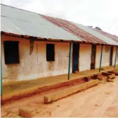  ?? Prince Academy where six children and teacher were abducted by gunmen during a revision class on Monday ??