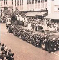  ?? with Sara Oliver from The Wilson Art Gallery & Museum, Cheltenham ?? Rikenel Youth Club’s carnival entry in 1969 was The Mad Hatter’s Tea Party