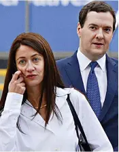  ??  ?? Spin: Thea Rogers and George Osborne