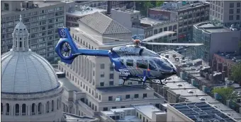 ?? COURTESY BOSTON MEDFLIGHT ?? IN DEMAND: Boston MedFlight provided critical care transport by air and ground to over 5,600 patients in 2021.