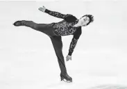  ?? MARKKU OJALA, EPA ?? Nathan Chen was in sixth place after the short program in the world championsh­ips.