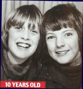  ?? ?? 10 YEARS OLD 1972: Keith (left) and Martin paid 20p for their first close-up at a photobooth near the pick ’n’ mix at Woollies in Lincoln